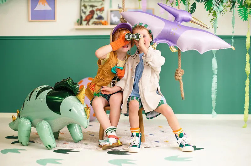 Balon foliowy Triceratops 101x60,5cm zielony FB186 PartyDeco